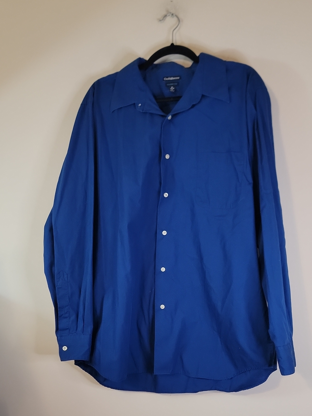 Croft & Barrow Royal Blue Long-Sleeve Button Shirt